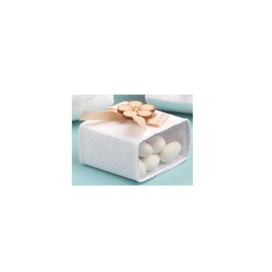 Yvonne Gontier scatolina portaconfetti con fiore 2931261BEI