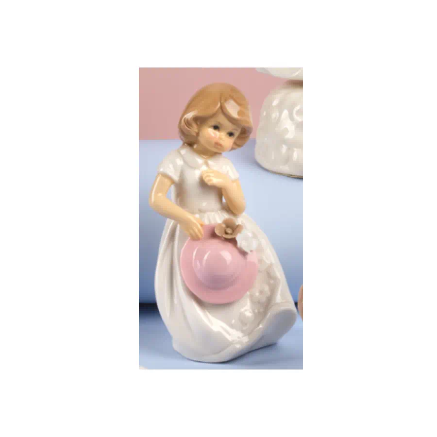 Yvonne Gontier statuina bambina porcellana cod. 7774422