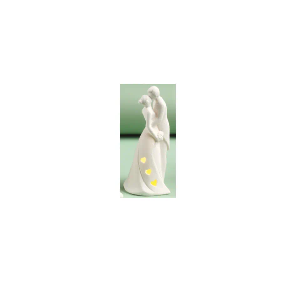 Yvonne Gontier statuina innamorati con led cod. 7726424