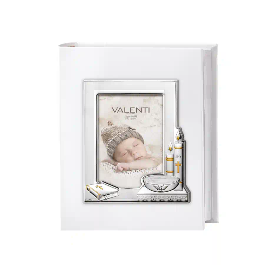Valenti Album con Cornice argentata Battesimo cod. 53575 2