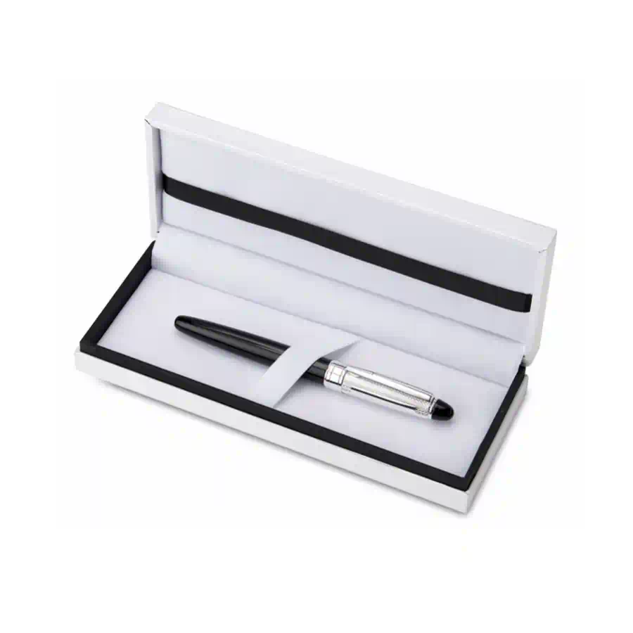 Valenti Astuccio con penna biro argento e nera 21801 B