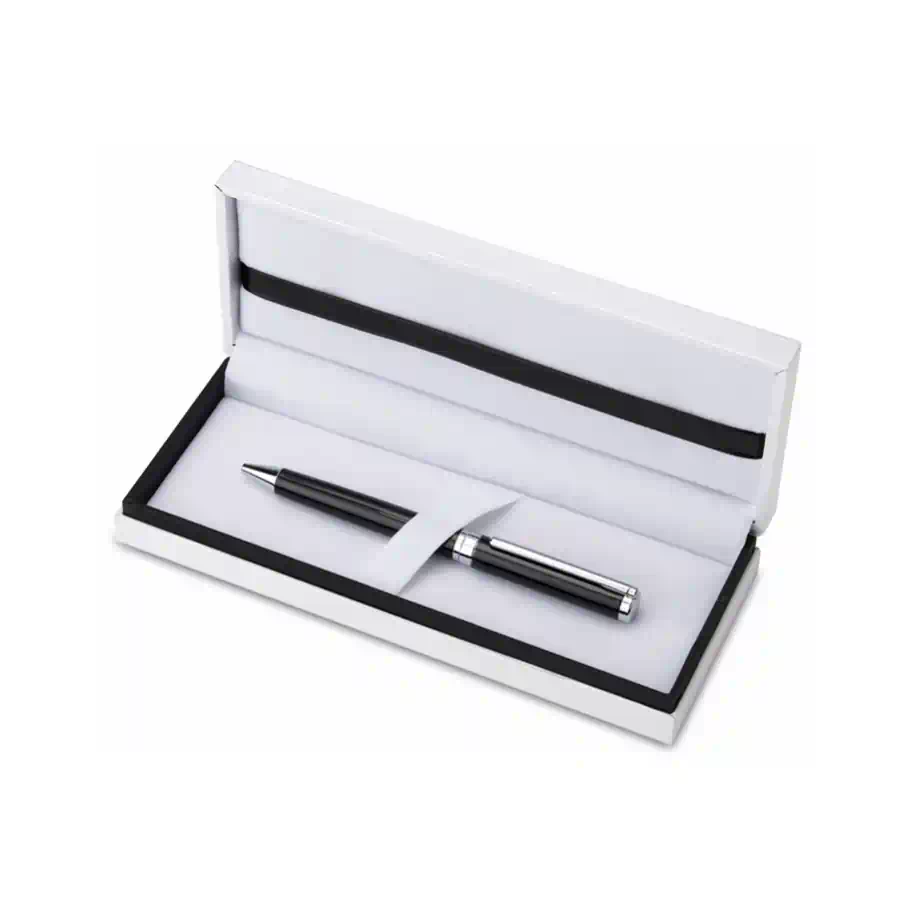 Valenti Astuccio con penna nera roller cod. 21792 R