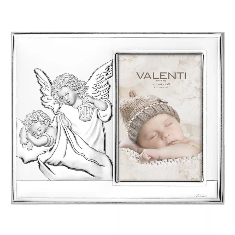 Valenti Cornice argentata Angelo protettore cod. 51087 3XL