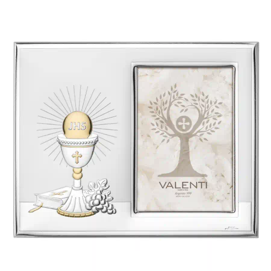 Valenti Cornice argentata Comunione cod. 51086 3XL