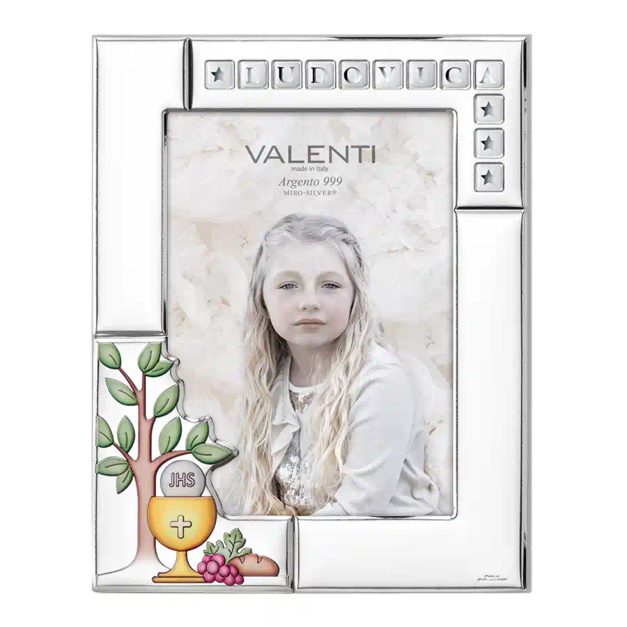 Valenti Cornice con placca albero Comunione e letterine cod. 51115 4LCOL