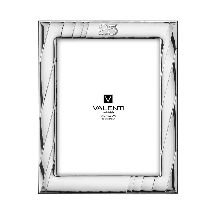 Valenti Portafoto argento 25° cod. 51077 6L