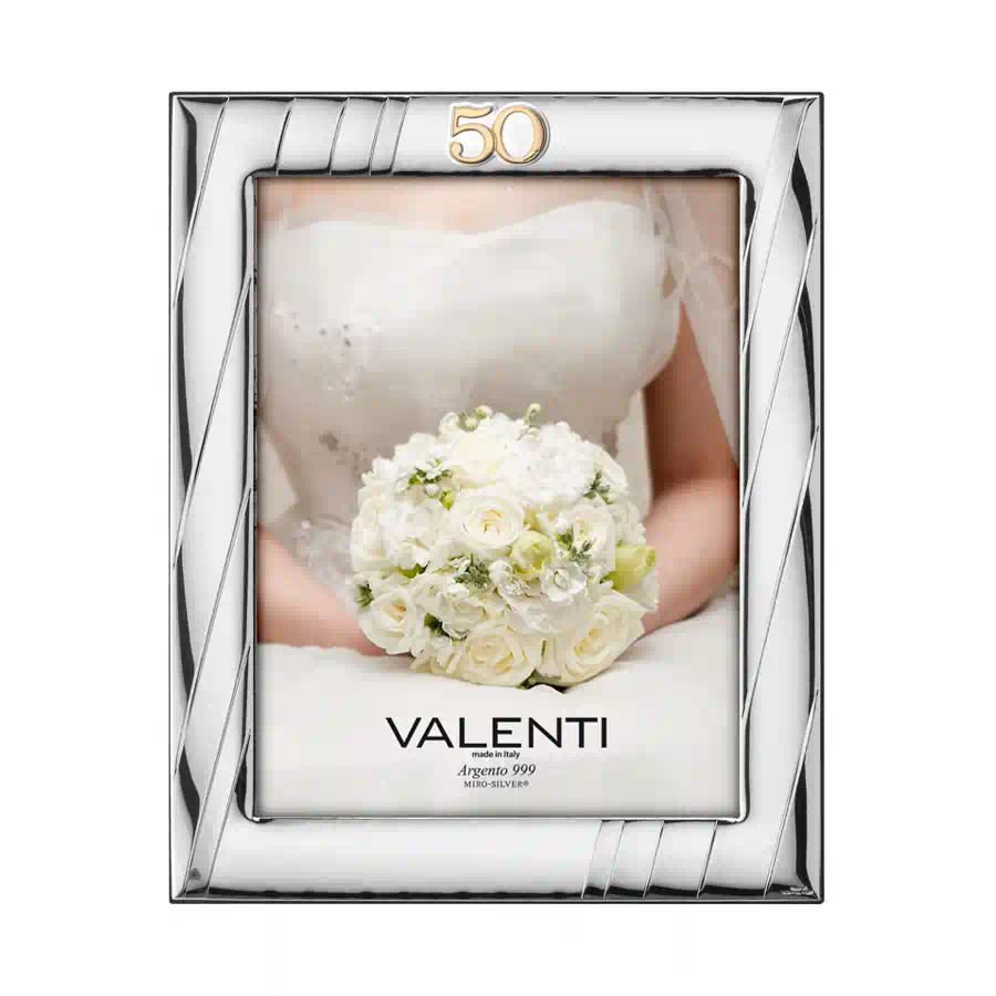 Valenti Portafoto argento 50° cod. 51078 4XL