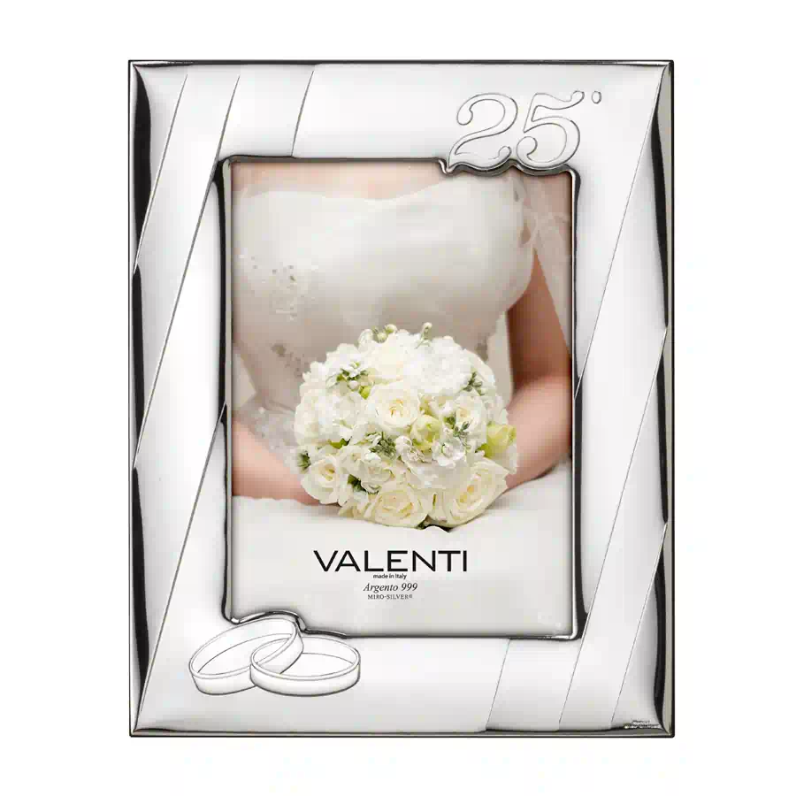 Valenti Portafoto argento Anniversario 25° cod. 52087 5L