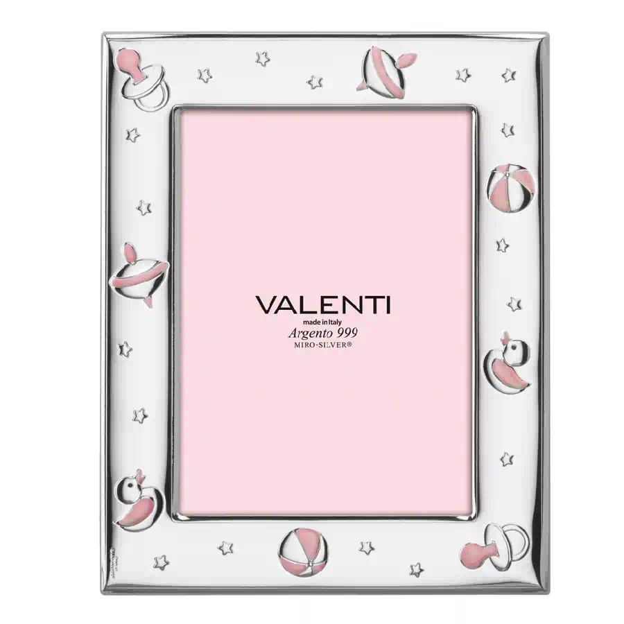 Valenti Portafoto argento giochi rosa cod. 73127 4LRA