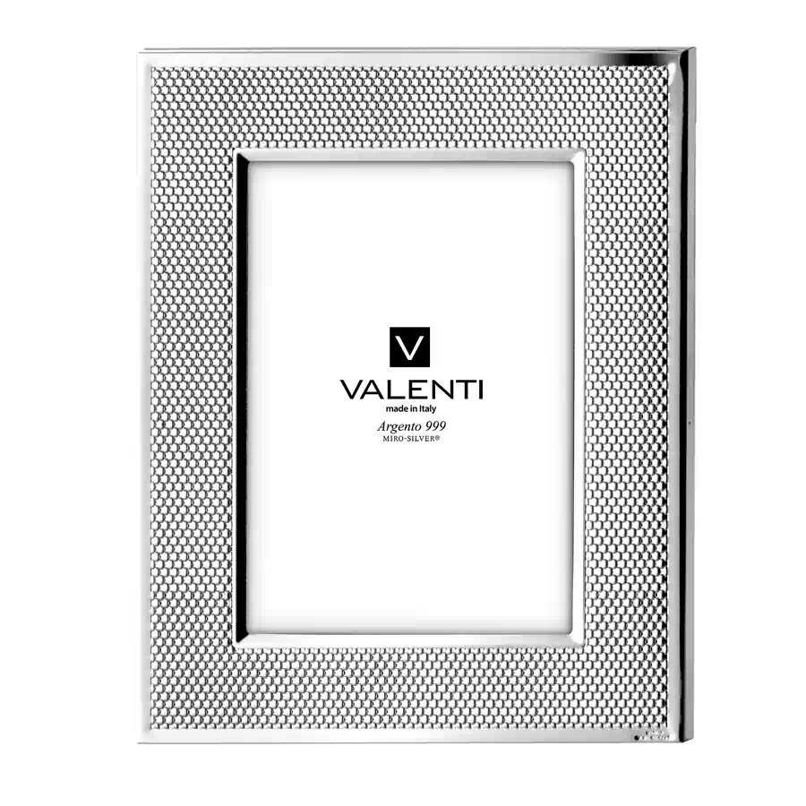 Valenti Portafoto argento maglia Milano cod. 52075 4L