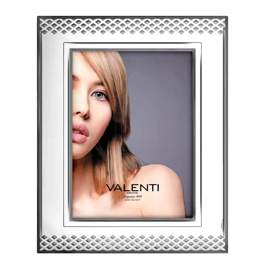 Valenti Portafoto argento piramidi cod. 52082 4L