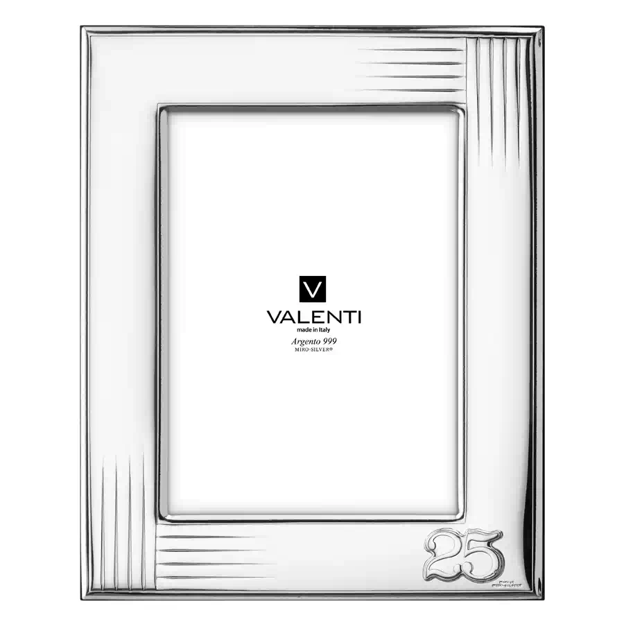 Valenti cornice argentata 25° Anniversario cod. 52136 4L