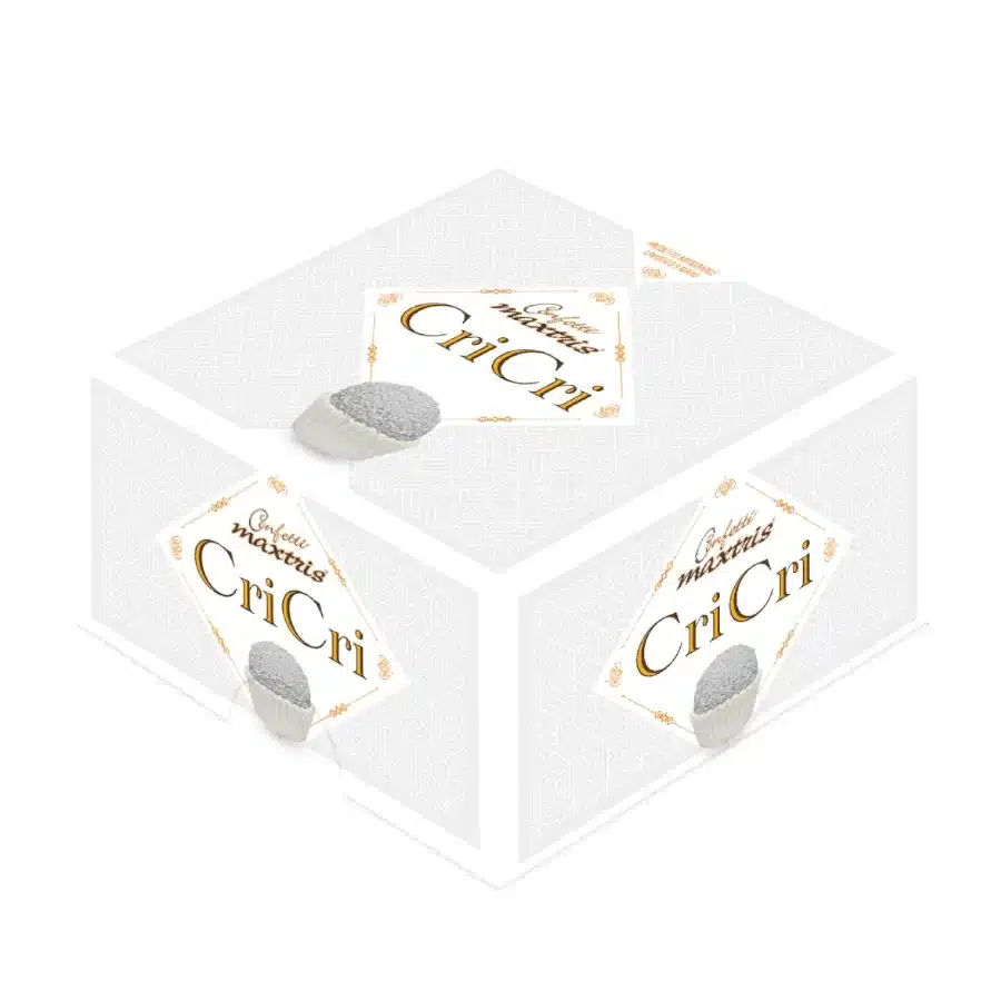 Maxtris Vassoio Cri Cri Bianco confetti kg 0,5