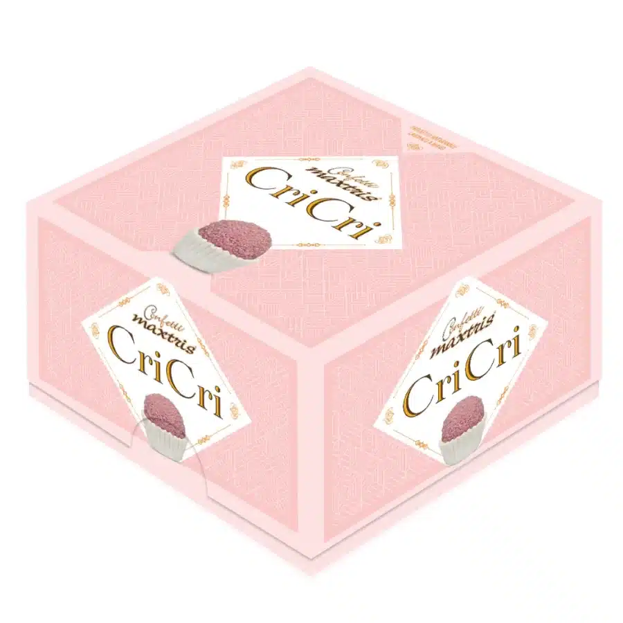 Maxtris Vassoio Cri Cri Rosa confetti kg 0,5