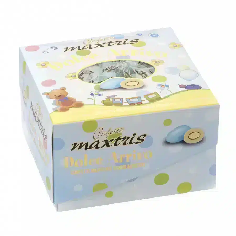 Maxtris Vassoio Dolce Arrivo Celeste confetti kg 0,5