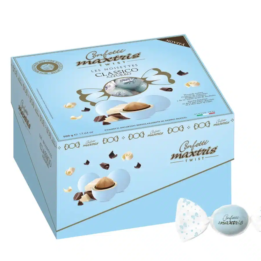 Maxtris Vassoio Twist Les Noisettes Celeste kg 0,5