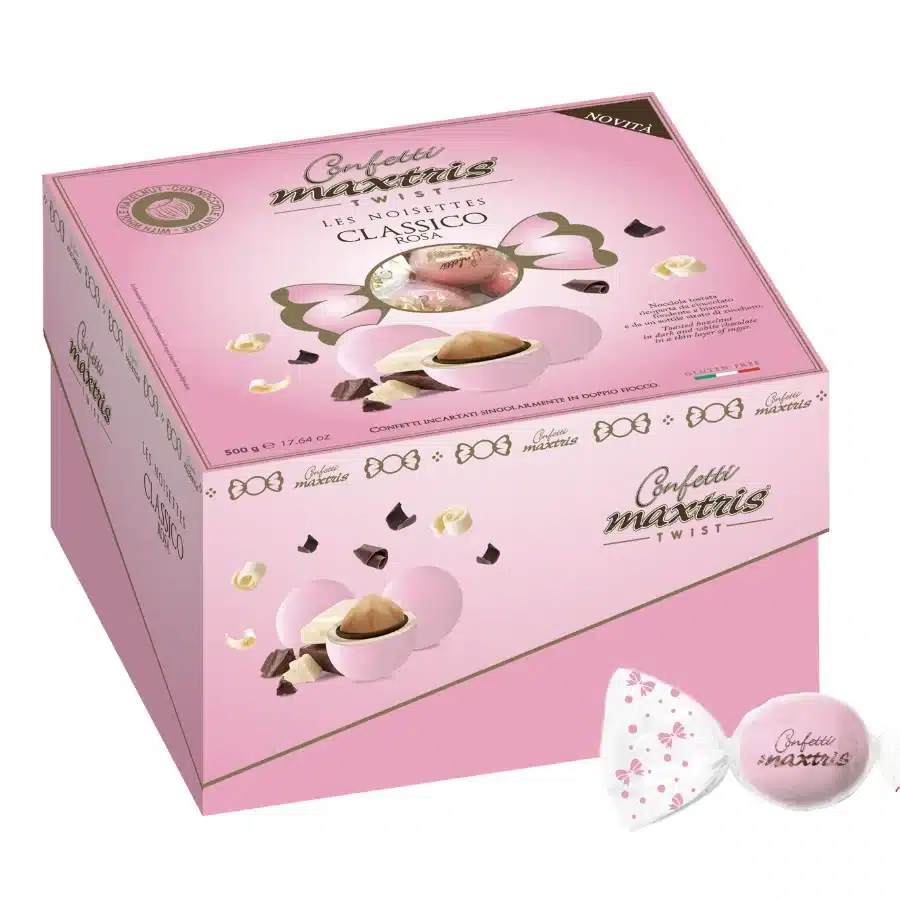 Maxtris Vassoio Twist Les Noisettes Rosa confetti kg 0,5