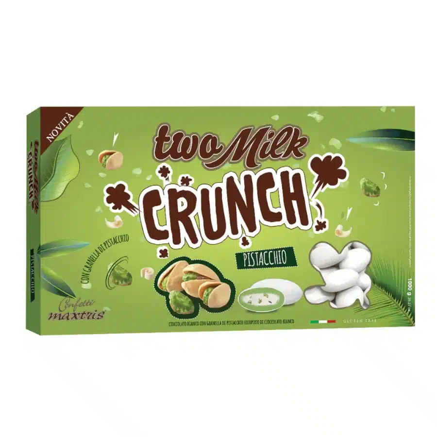 Maxtris confetti Two Milk Crunch Pistacchio kg 1
