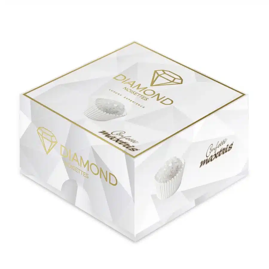 Maxtris confetti Vassoio DIAMOND Noisettes Bianco kg 0,5