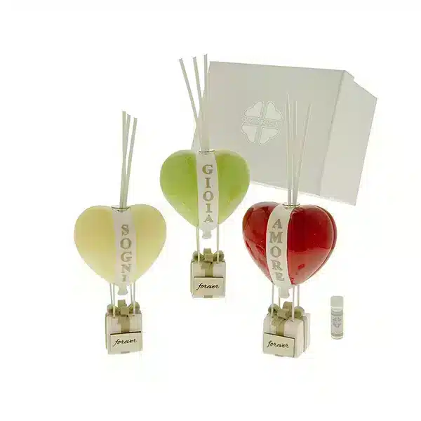 profumatore mongolfiere cuore bomboniere etm QFC770