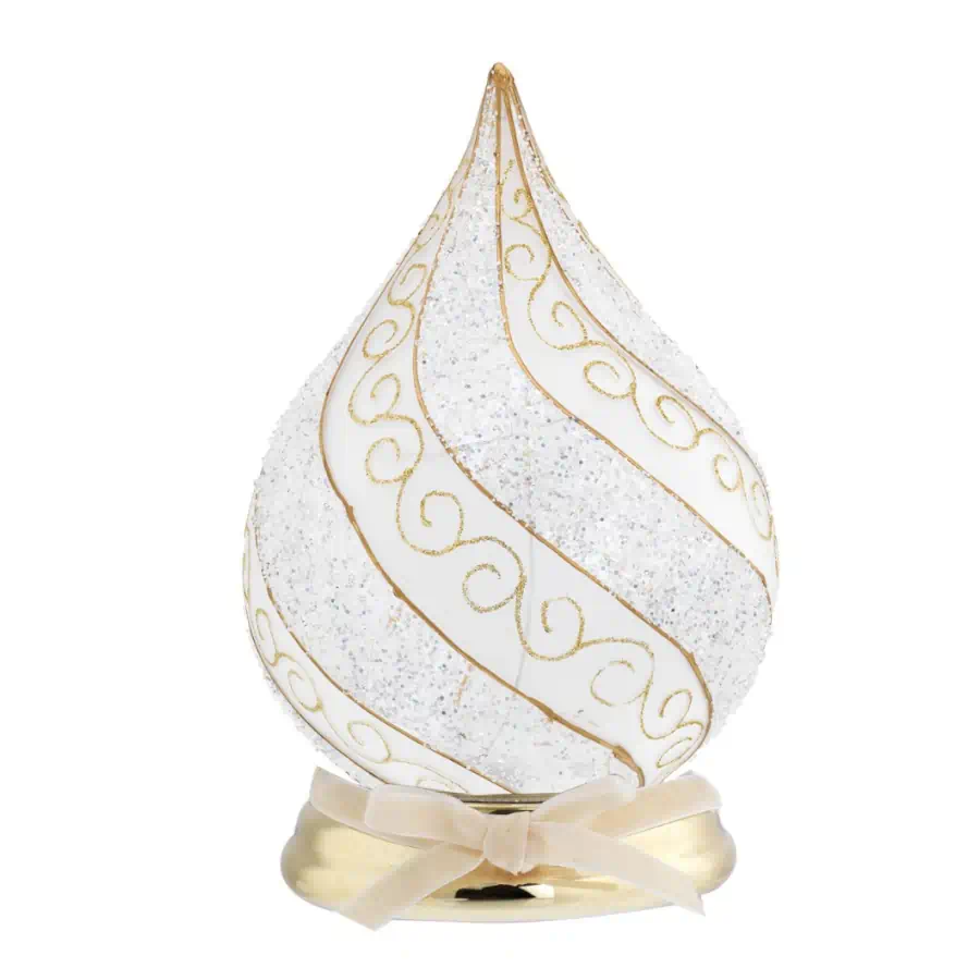 Bagutta Goccia led onde glitterate oro N 8576 04