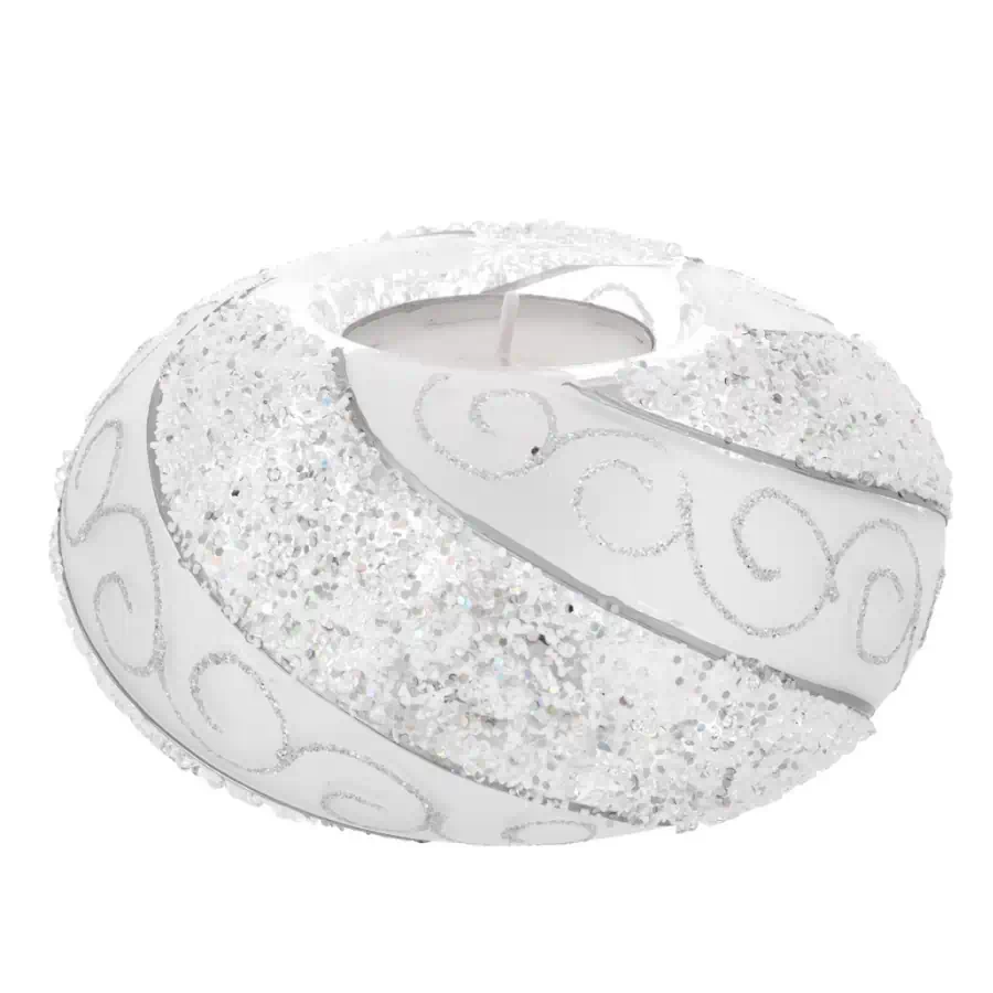 Bagutta Tealihgt portacandela led onde glitterate N 8569 02