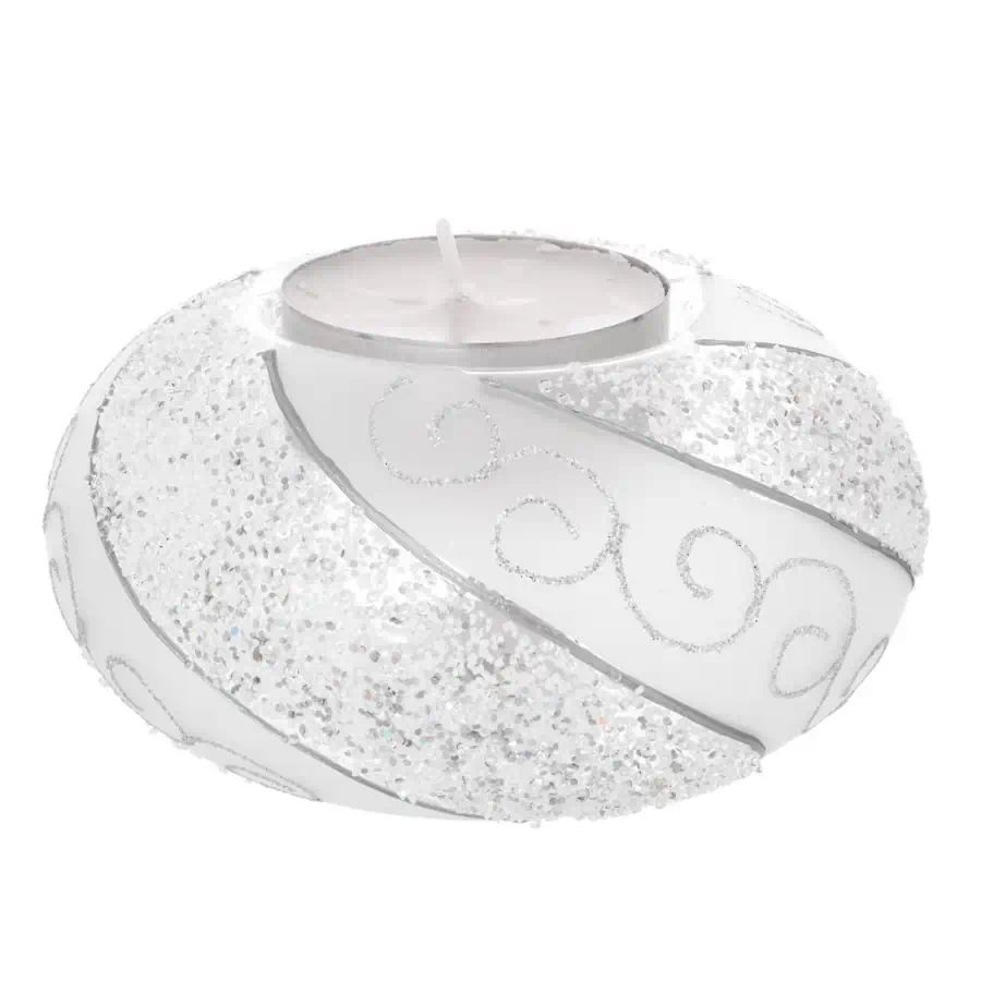Bagutta Tealihgt portacandela led onde glitterate N 8569 03