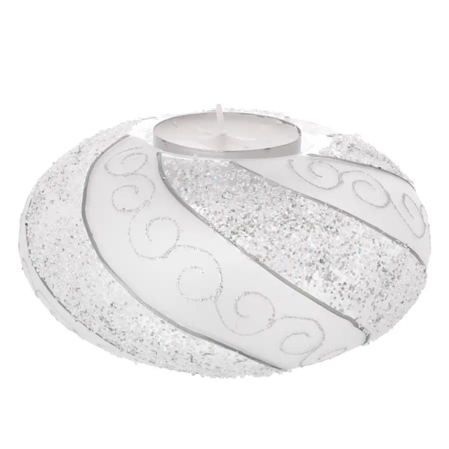 Bagutta Tealihgt portacandela led onde glitterate N 8569 04
