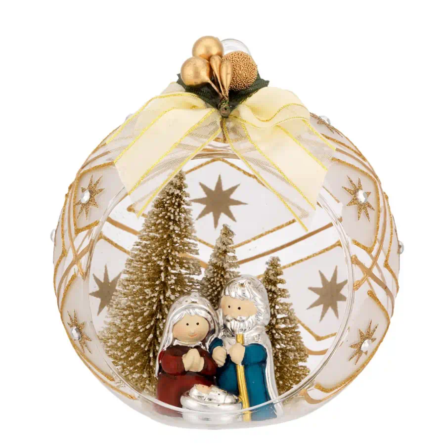 Bagutta sfera aperta deco oro presepe N 8627 01 OR