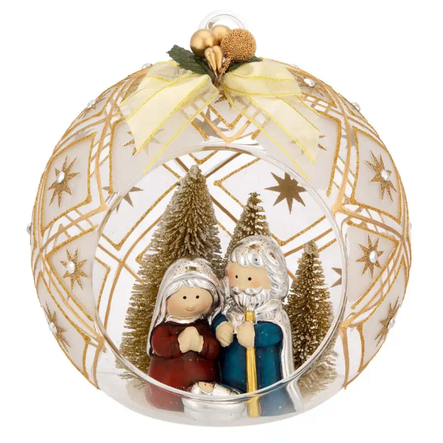 Bagutta sfera aperta deco oro presepe N 8627 03 OR
