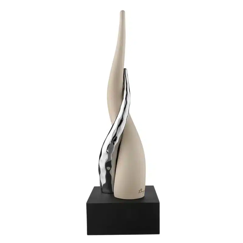 Bongelli corni base nera corno nocciola argento h.38 ME2613 3NO AG