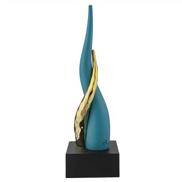 Bongelli corni base nera corno ottanio oro h.38 cod. ME2613 3OT