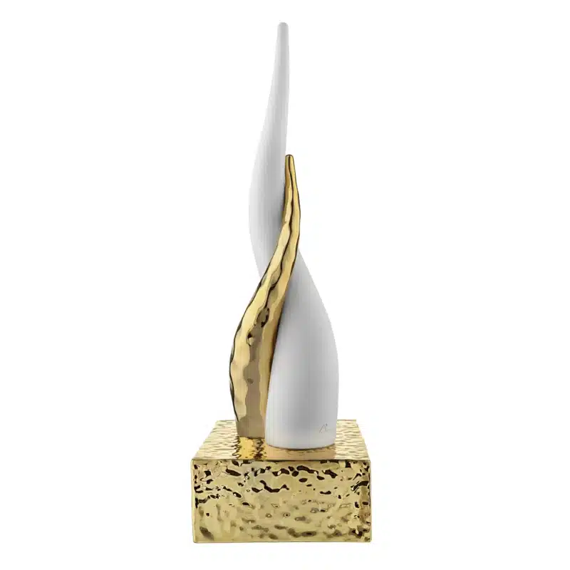 Bongelli corni base oro corno bianco h.38 ME2613 3BOR