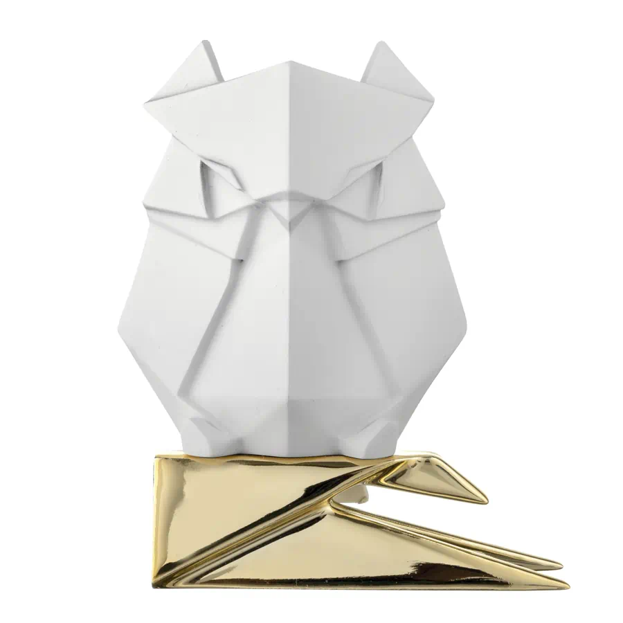 Bongelli gufo origami h.20 bianco cod. ME2627 2BI