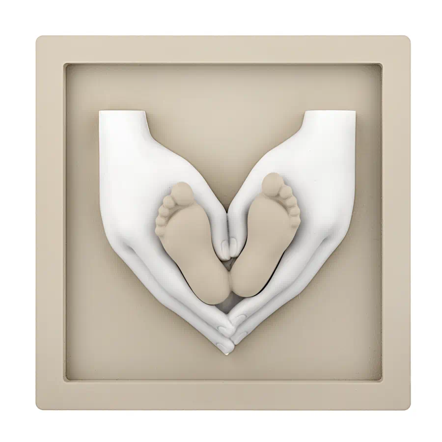 Bongelli quadretto piedini baby 16x16 nocciola cod. ME2634 N