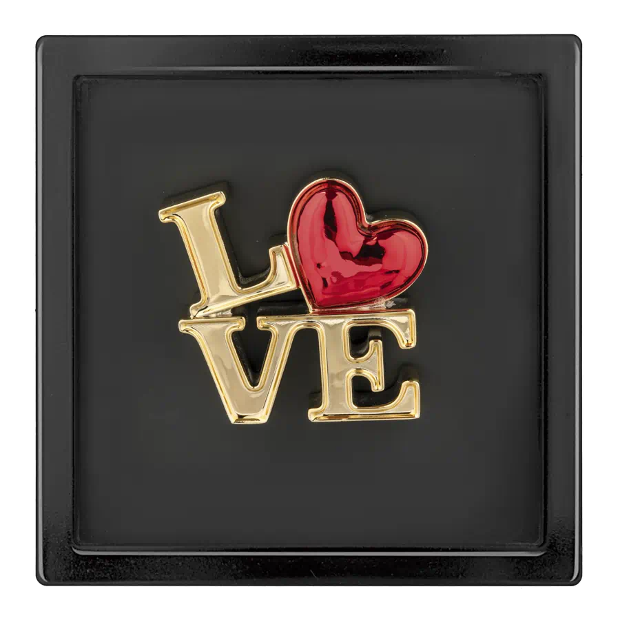 Bongelli quadro love nero oro 16x16 cod. ME2618 1NE OR