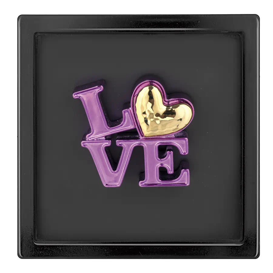 Bongelli quadro love nero viola 16x16 cod. ME2618 1NE VI
