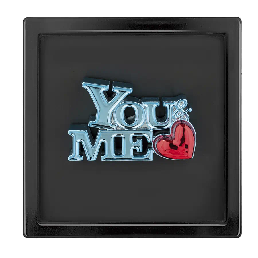 Bongelli quadro you & me nero blu 16x16 cod. ME2655 1NE BL