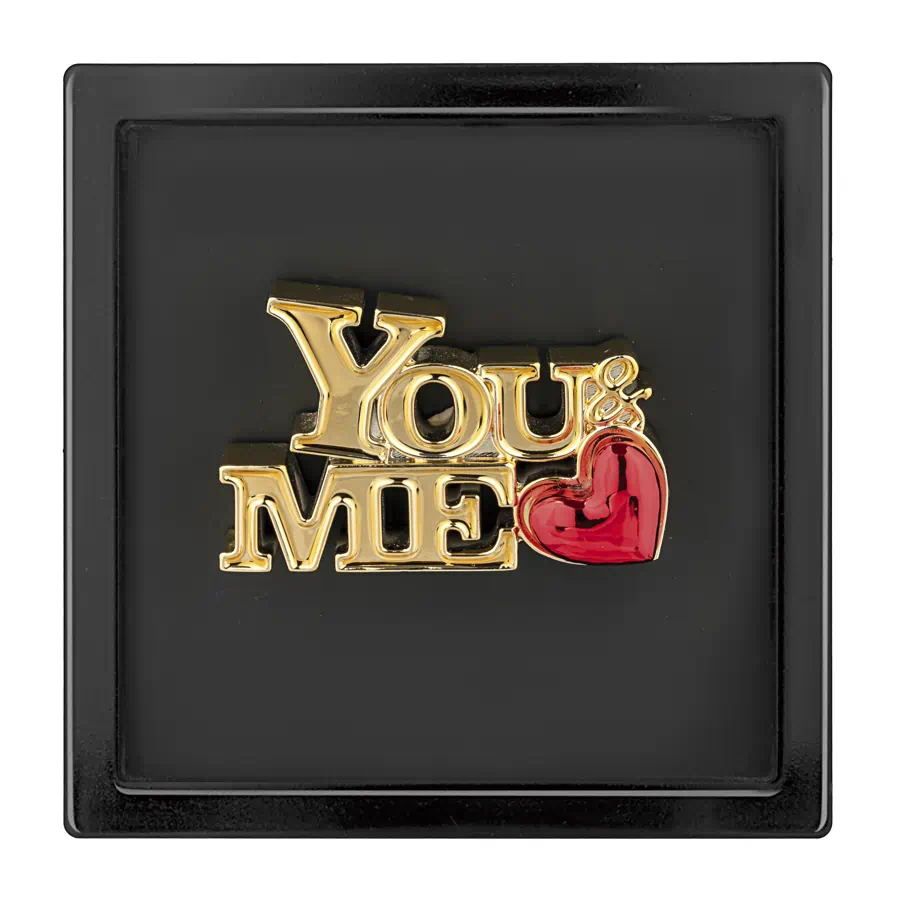 Bongelli quadro you & me nero oro 16x16 cod. ME2655 1NE OR