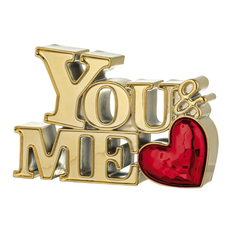 Bongelli scritta you & me 8x6 oro cod. ME2620 1OR
