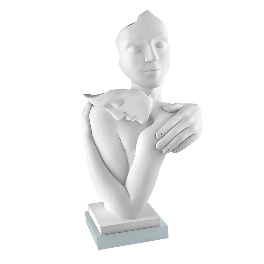 Bongelli scultura abbraccio h.19 base carta da zucchero cod. ME2596 1CZ