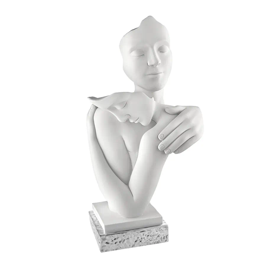Bongelli scultura abbraccio h.29 base argento cod. ME2596 2AG