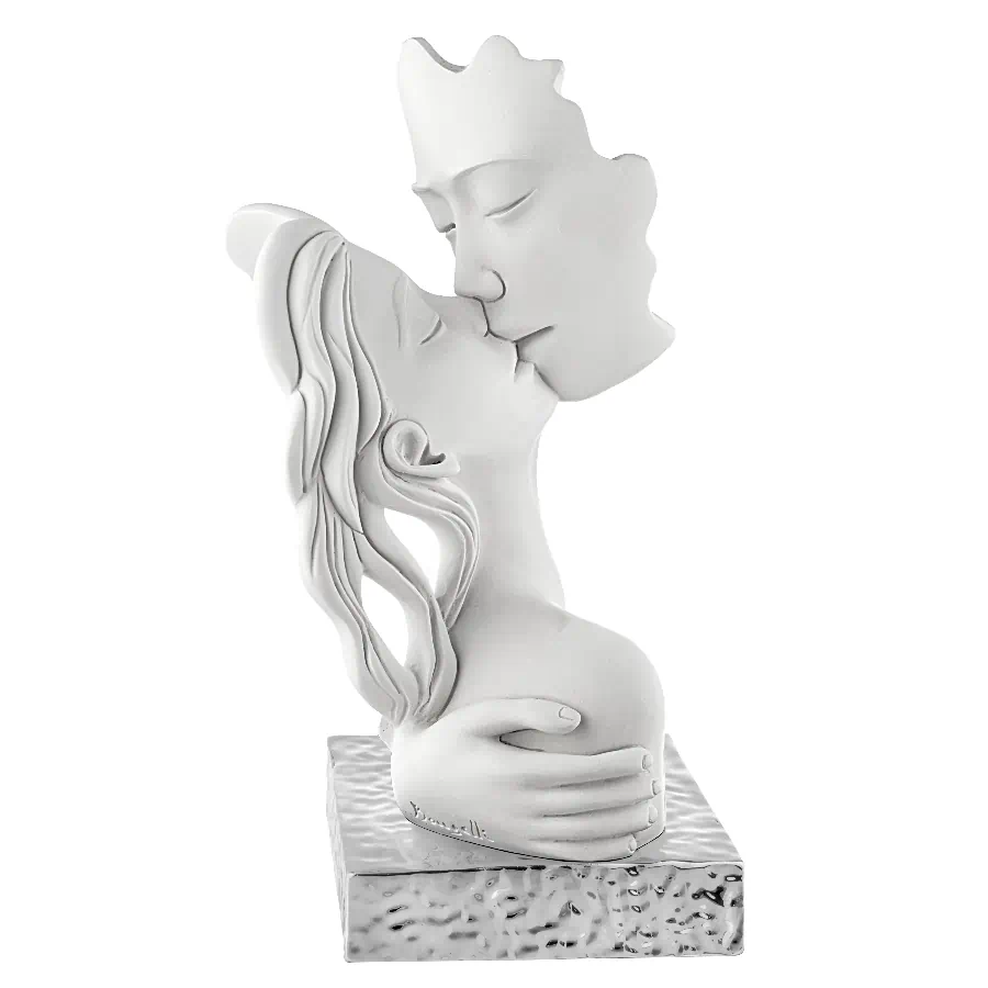 Bongelli scultura bacio h.28 base argento cod. ME2594 2AG