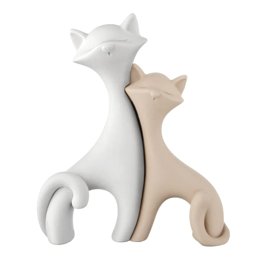 Bongelli scultura coppia gattini 12x11 rosa ME2623 1RO