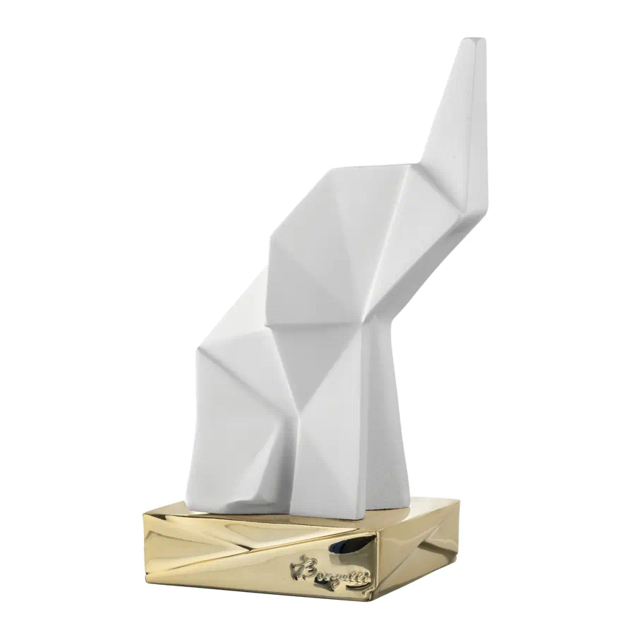 Bongelli scultura elefante origami h. 25 bianca ME2625 2BI