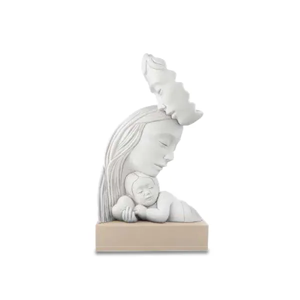 Bongelli scultura famiglia h 21 base nocciola cod. ME2595 1N