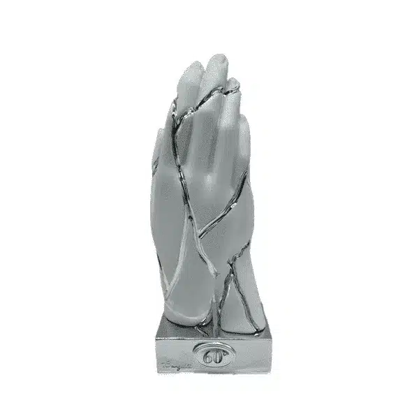 Bongelli scultura mani crepate bianche argento cod. ME2587 1Ag