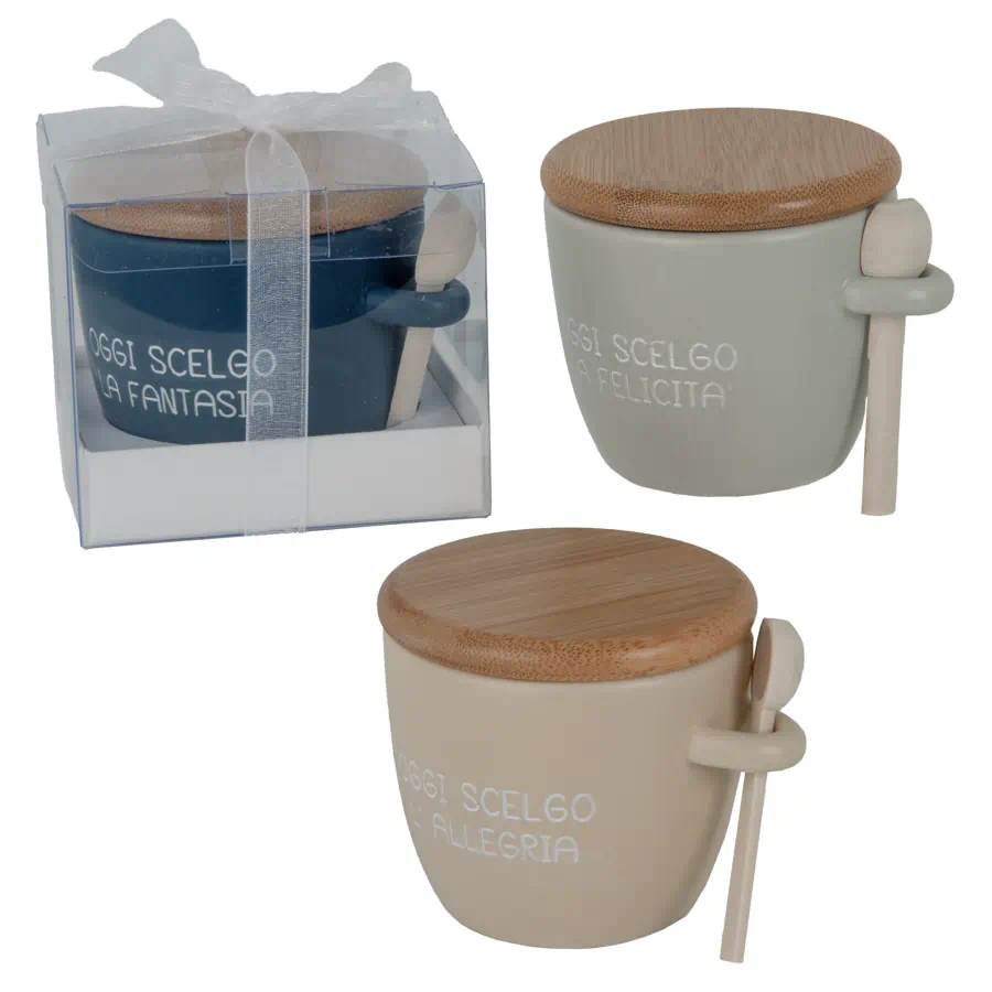 ETM bomboniere Allegria sugar cup colour cm.9 h.7 02A318