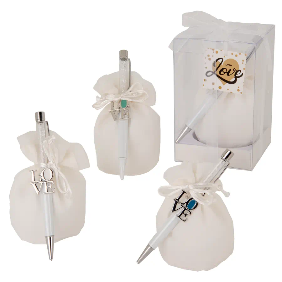 ETM bomboniere Event gift box penna love cm.14,5 12A156