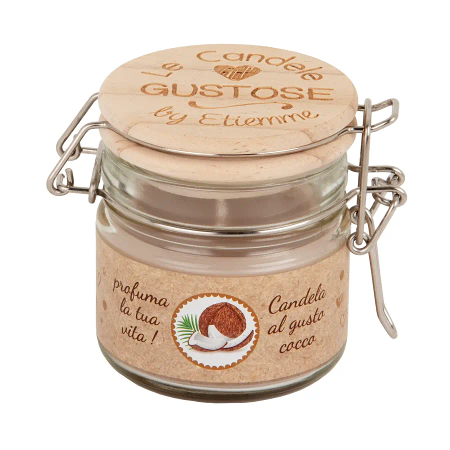 ETM bomboniere Gusto candela h.7,5 cocco 07A192